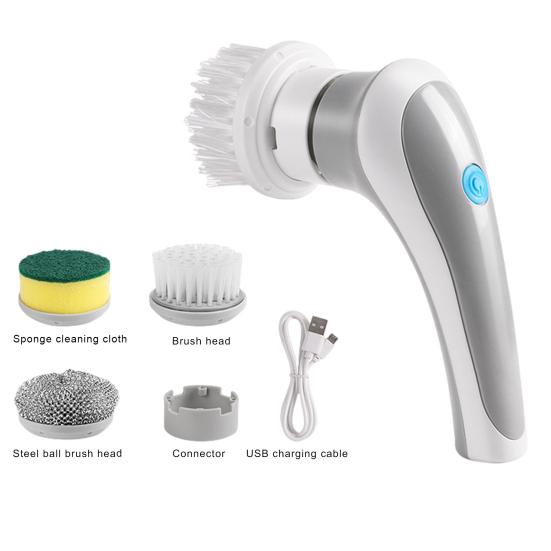 Electric Spin Scrubber Cordless Cleaning Brush with Powerful Motor 360-Degree Rotation Handheld Tile Floor Scrubber