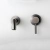 Gun gray Bathroom Sink Faucet Brass Wall Mounted Mixer Hot & Cold Basin Tap single handle Brushed Gold/Gold/Black/Chrome