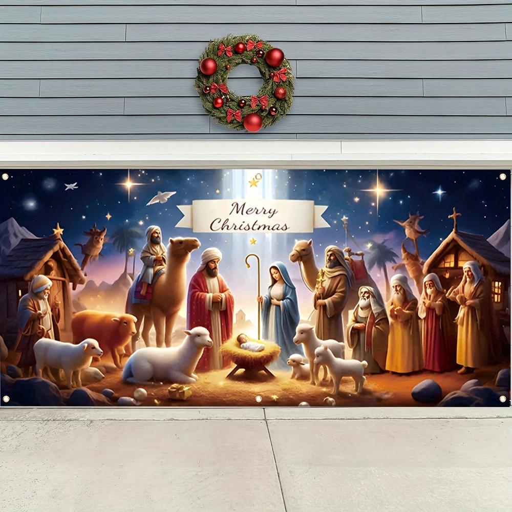 2D Door Plate 1 Christmas Garage Door Plate - 100% versatile holiday decoration, suitable for home, garden, and business use