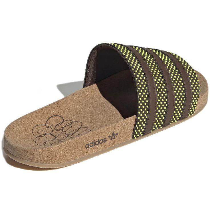 Adidas Adilette Slide Plant and Grow Unisex Sneakers Brown Semi-Frozen-Yellow GY2350