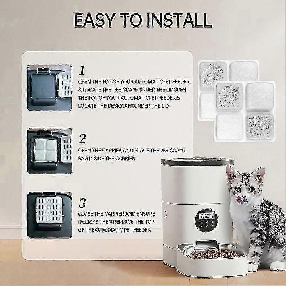 24-Pack Pet Food Desiccant Bags,for Petlibro Automatic Cat Dog Feeders,Keep Pet Food Dry and Fresh