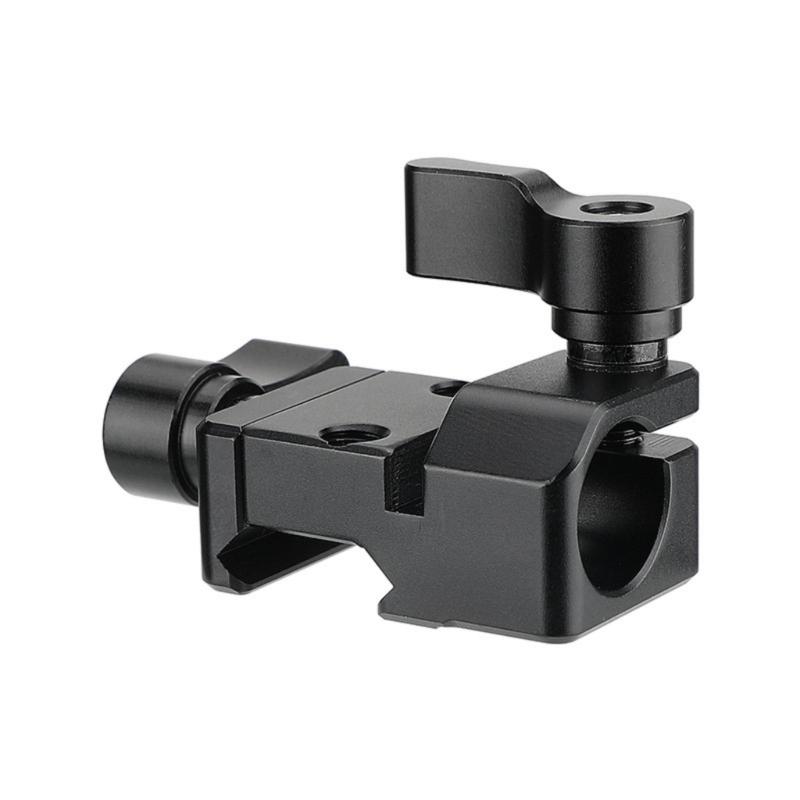 

Quick Release Rail Clamp With 15mm Single Rod Holder Fits Rail and 15mm Rod Pipe Camera Photography Accessories 1