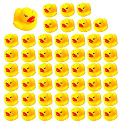 50 Pack Rubber Ducky Float Baby Bath Toy Shower Birthday Party Favors Gift
