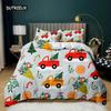 Christmas Duvet Cover Merry Christmas Tree Stockings Green Background Twin Bedding Set Double Queen King Polyester Qulit Cover