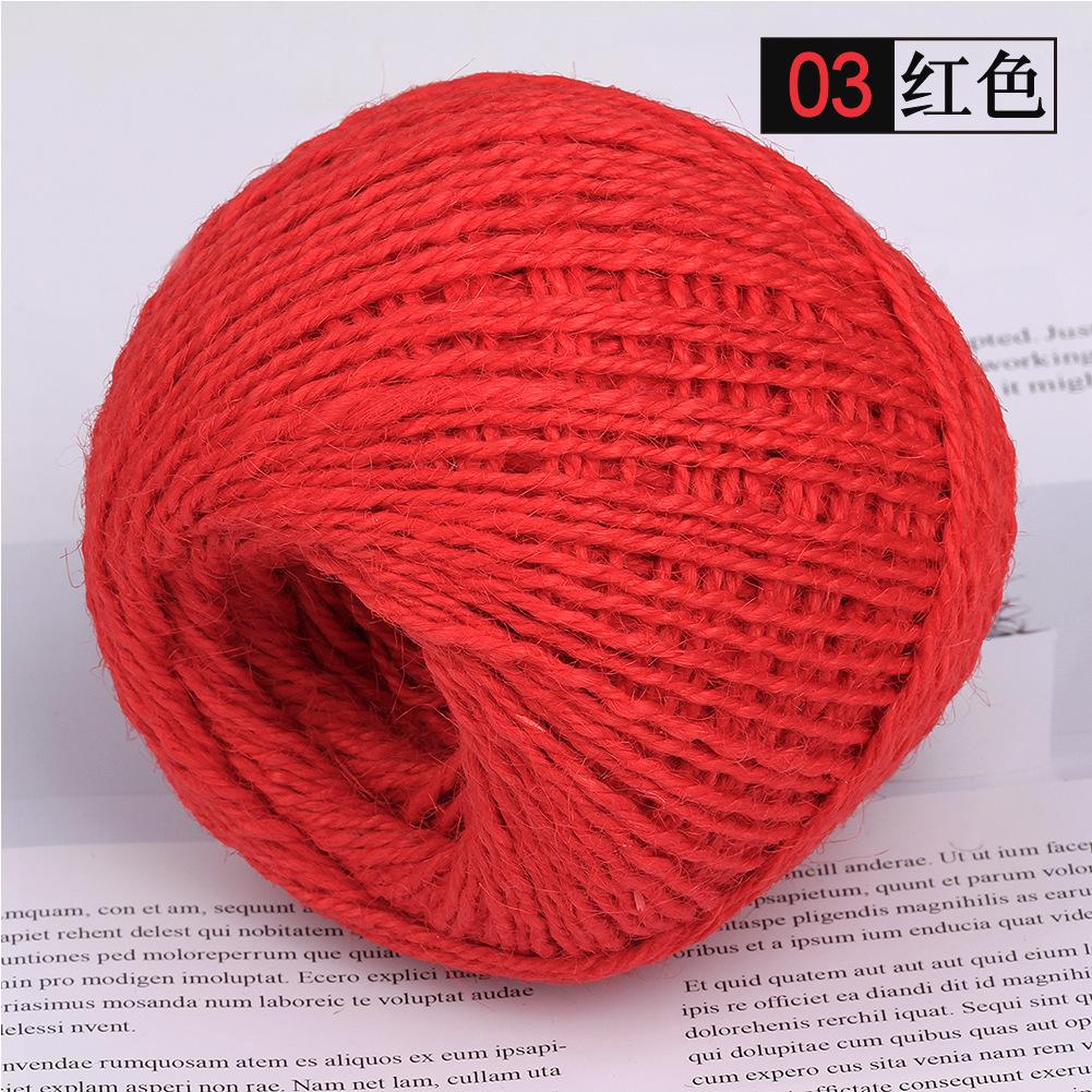 2Mm Three-Strand Hemp Rope, Hand-Packaged Diy Decorative Photo Frame Lanyard Woven Rope, Small Fragrant Green Colored Hemp Thread