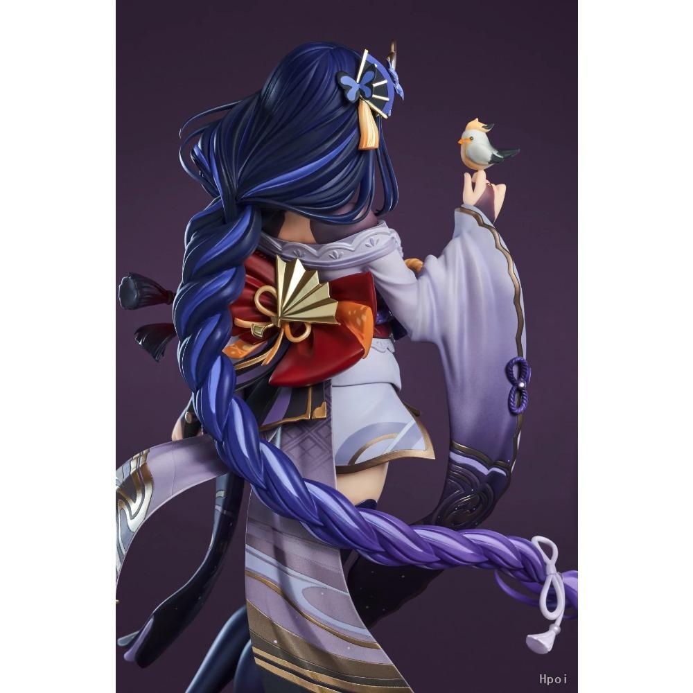 22CM Genshin Impact Raiden Shogun Anime Figure Shadow of Eternal Silence Doll Sitting Model Game Series Action Figure