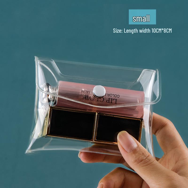 

PVC Transparent Mini Travel Bag: Portable Coin, Jewelry, & Makeup Brush Storage