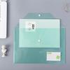 A4 Transparent Plastic Snap Document Bags