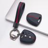 Housse de clé pour Toyota Hilux Yaris Corolla Rav4 Vigo Vitz Echo Ancien avec Porte-clés Protection Anti-rayures Protection Antichoc Texture Grip Doux