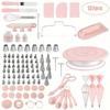 137 Buc. Kit Profesional Platou Rotativ pentru Patiserie Set Creativ Duze de Decorare Pungi de Decorare Proiecte de Copt