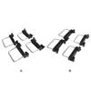 4pcs Car Roof Mounting Rack Clip Cover With Easy Installation For Secure Luggage Storage