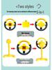 Douyin Children's Steering Wheel Toy for Rear Seat Learning and Play