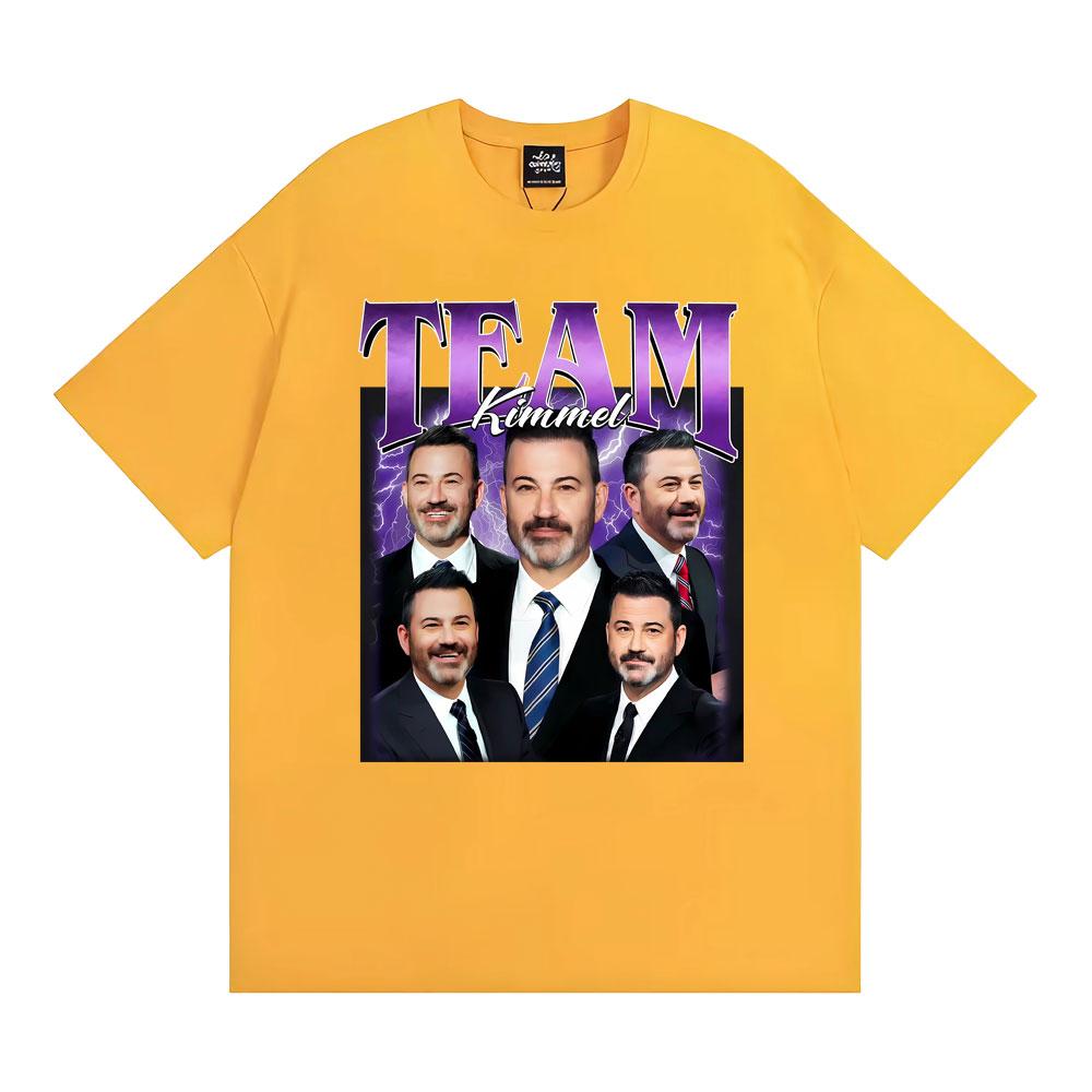 Team Kimmel Vintage James Christian Kimmel Tee Shirt Men Women Fashion Summer T-shirt High Quality Oversized T Shirts Streetwear