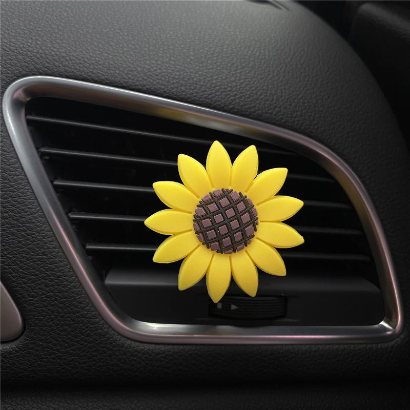 

Car Fashion Multiflora Sunflower Car Air Outlet Fragrant Perfume Clip Air Freshener Diffuser Car Accessories Interior Decoration