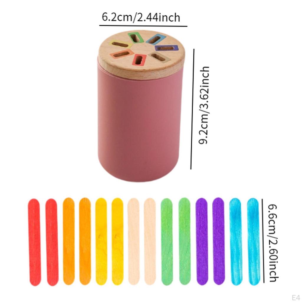 Color Shape Sorting Box Educational Toy Early Learning Montessori for 3 4 5 Year Old