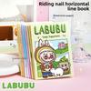 A5 Horizontal Line Ben Labubu Cute Style High Value Horizontal Line Notebook Student Notepad Girl Heart Book