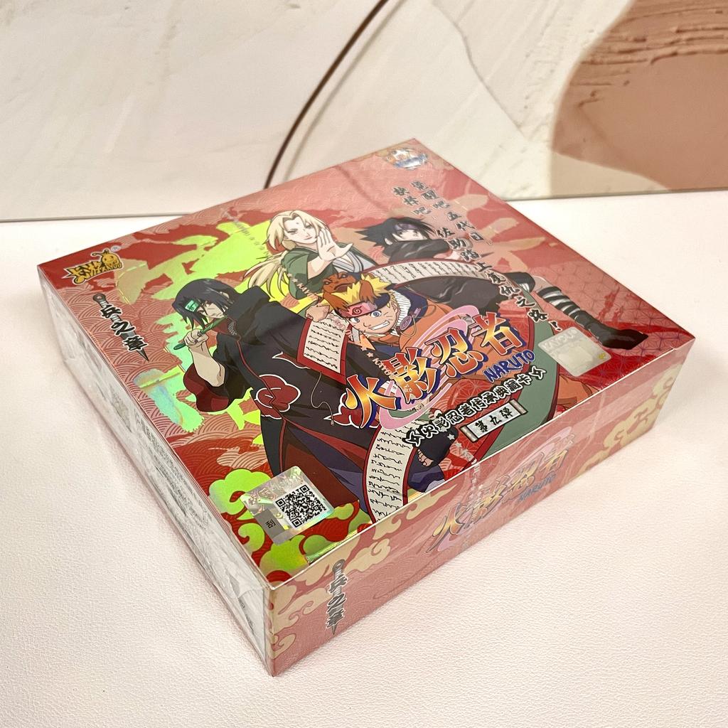 Genuine Naruto Cards T2W9 T4W8 Booster Box Anime TCG Rare SE BP CR MR Ninja World Fight Chapter Collection Kids Toy Gift