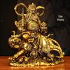 Zhao Gongming God of Wealth Statue Riding Tiger - Protector of Home & Office, Attracts Wealth, Ideal for Worship & Display in Living Room or Shop.