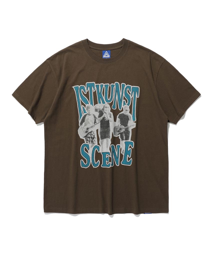 ISTKUNST Scene Band Tee_Brown(Ik2Emmt510A)