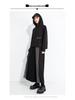 2025 Autumn/Winter Niche Fashion Elastic Waist Patchwork Wide-Leg Culottes Plus Size