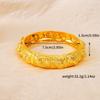 Middle East K Gold Plated Open Bracelet Ladies Light Luxury Jewelry, Gold Plated Bracelet