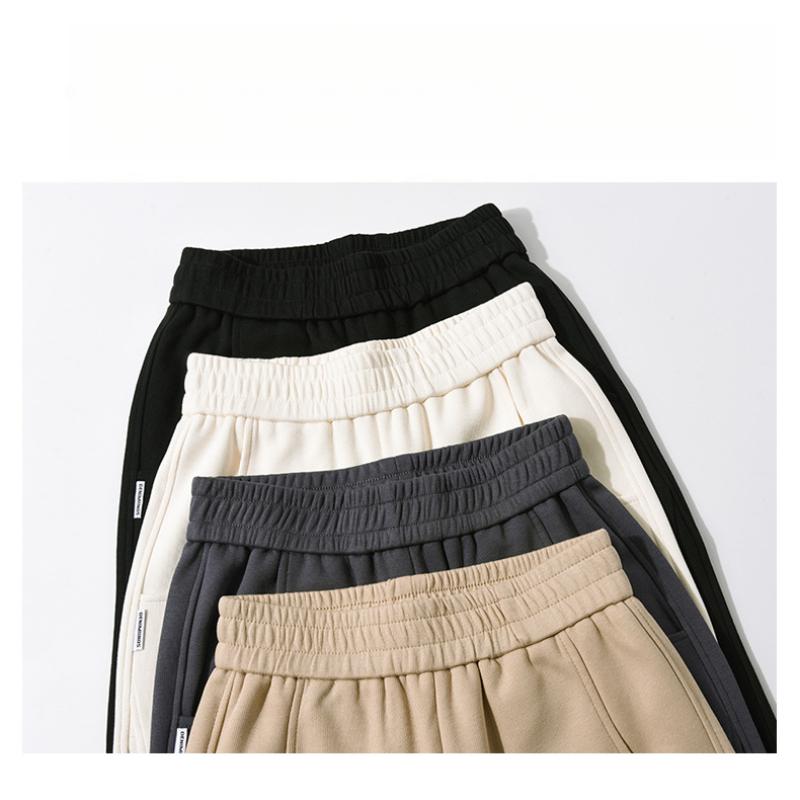 White Casual Sports Pants for Women Spring New Hot-Selling Narrow Version Banana Pants High Waist Loose Straight Wide-Leg Pants