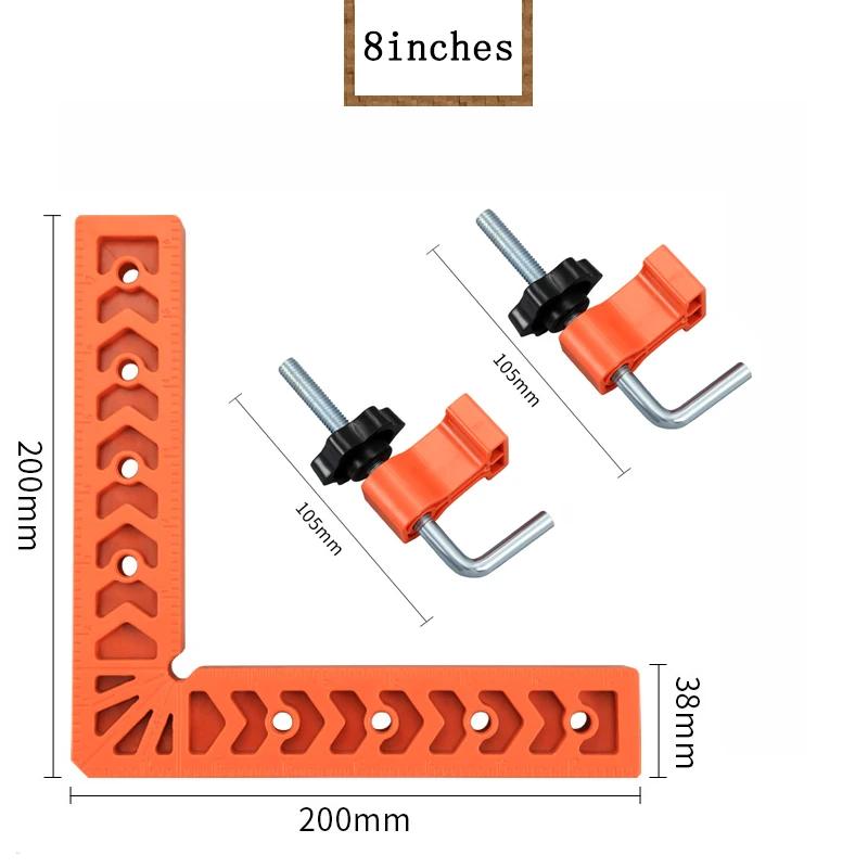 Cleme multifuncționale de localizare în unghi drept la 90° pentru prelucrarea lemnului Clip de fixare în formă de L Instrument de mână pentru poziționare în unghi drept auxiliar