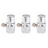3pcs G1 4 Sink Faucet Diverter Valve High Temperature Proof Universal Faucet Diverter Sink Faucet Adapter