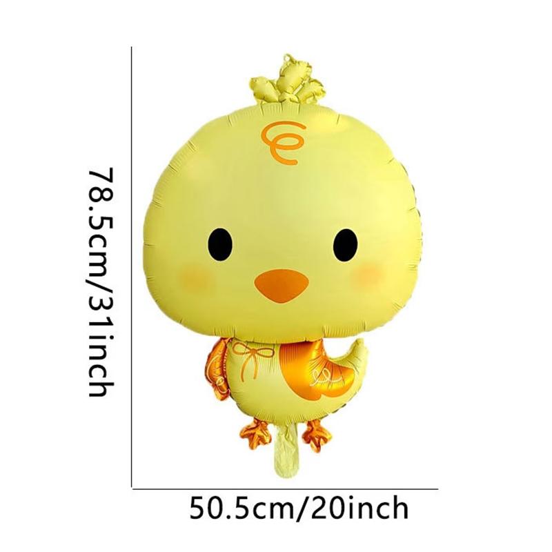 2PCS Cartoon Animal Standing Foil Balloons Long Float Time Thick Aluminum Foil for Wedding Kids Birthday Decor
