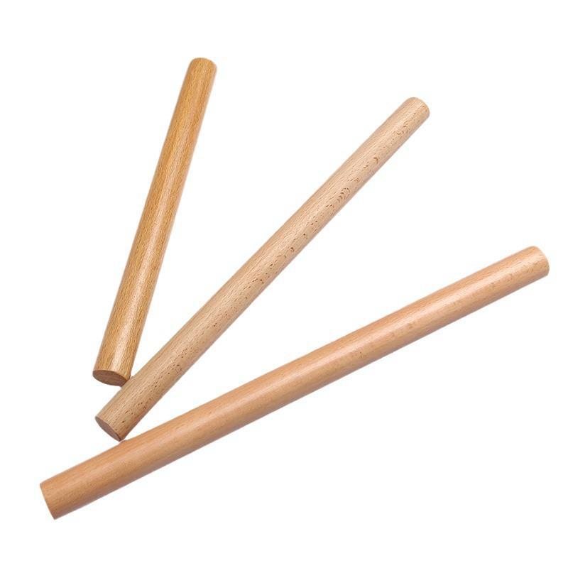 Beech Wood Non-Stick Rolling Pin for Noodles and Dumplings – Available in Various Sizes