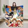 Katakuri Figure Flannel Blankets Monkey D Luffy Awesome Throw Blankets for Bed Sofa Couch 125*100cm Bedspread