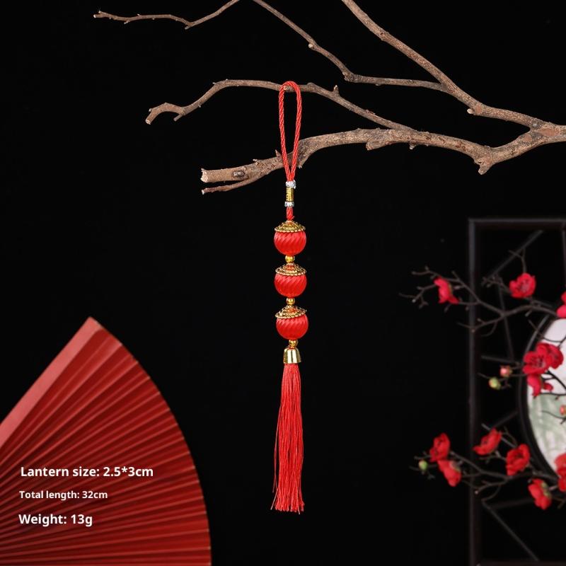 2026 Jahr des Pferdes Wandhänge-Laternen-Ornament Chinesisches Jahr Glücksdekoration Zubehör Einweihung Kleiner Anhänger Gi