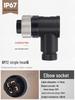 M12 Waterproof Sensor Connector: Male & Female Aviation Plug, 34-Pin, 5-Hole, 8P, Straight & Elbow, Three-Core Socket.