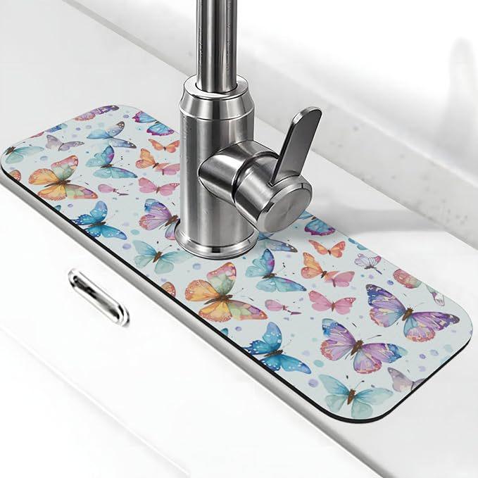 Badezimmerarmatur Ablass- und Wasserabsorptionsmatte für Waschbecken und Arbeitsplatten