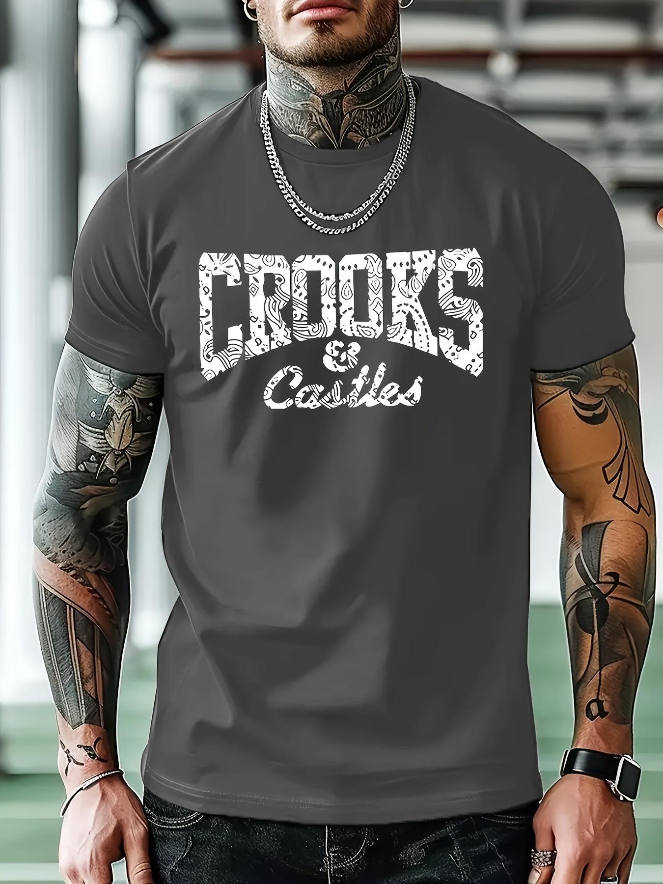 Crooks Graphic T-shirt - Navy Blue S