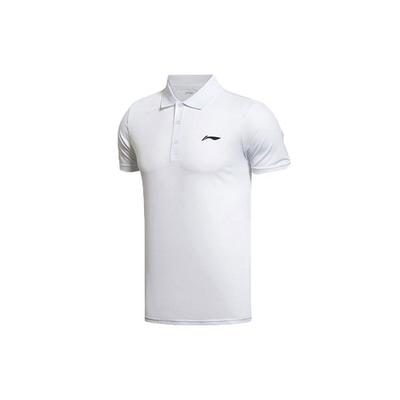 Li Ning Logo Polo Shirt Unisex Polo Shirts White APLS141-2