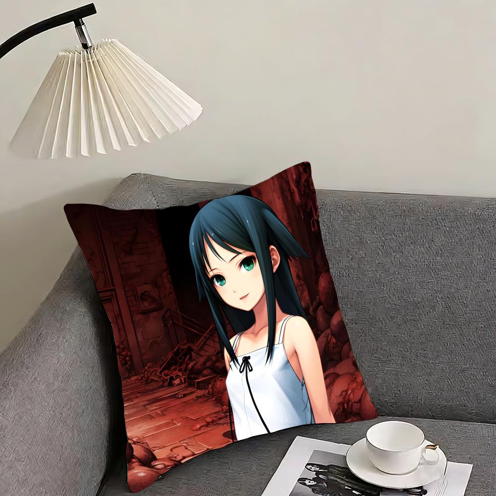 SSaya No UtaA The Song Of Saya Cushion Cover Pillowcase Ultra Soft Skin Friendly Fabric Cloud Like Comfort  Concealed Zipper