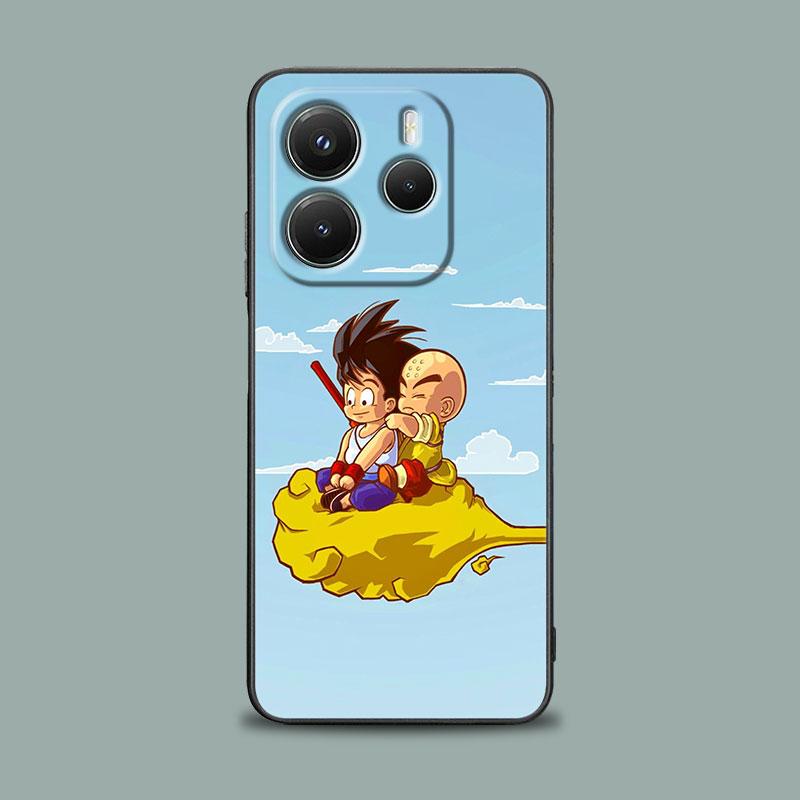 Case For Xiaomi Redmi Note 15 14 13 12 11 Pro Plus Goku Anime For Redmi 15C 15 14C 13C 12C Phone Cover Drawings Dragons Balls Z