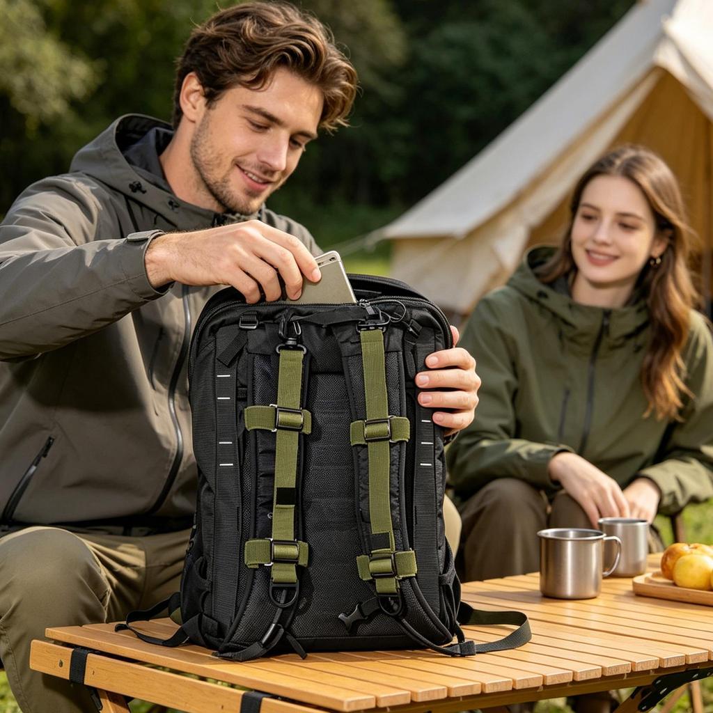 Outdoor Backpack Extension Strap Adjustable Length Attachment Belt Heavy Duty Gear Lashing Straps For Hiking Camping Travel