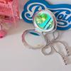 Holographic Shell Mirror Ribbon Keychain