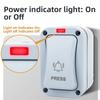 2PCS Outdoor Doorbell Control Switch IP66 Rated 20A 250V AC Self-Resetting Push Button for Patio and Exterior Use