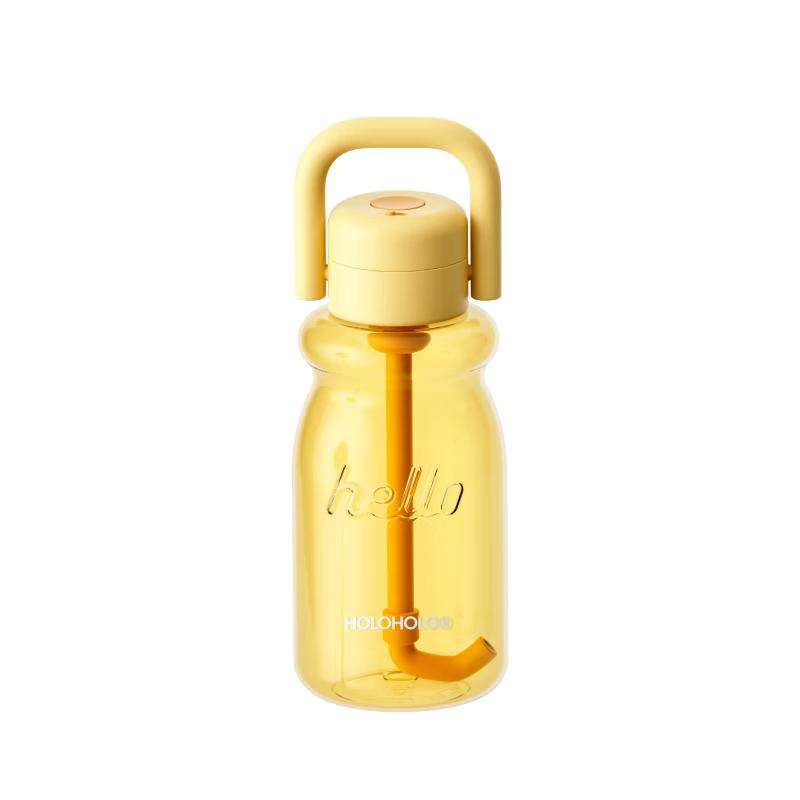 HOLOHOLO Dual-Drink Straw Water Bottle