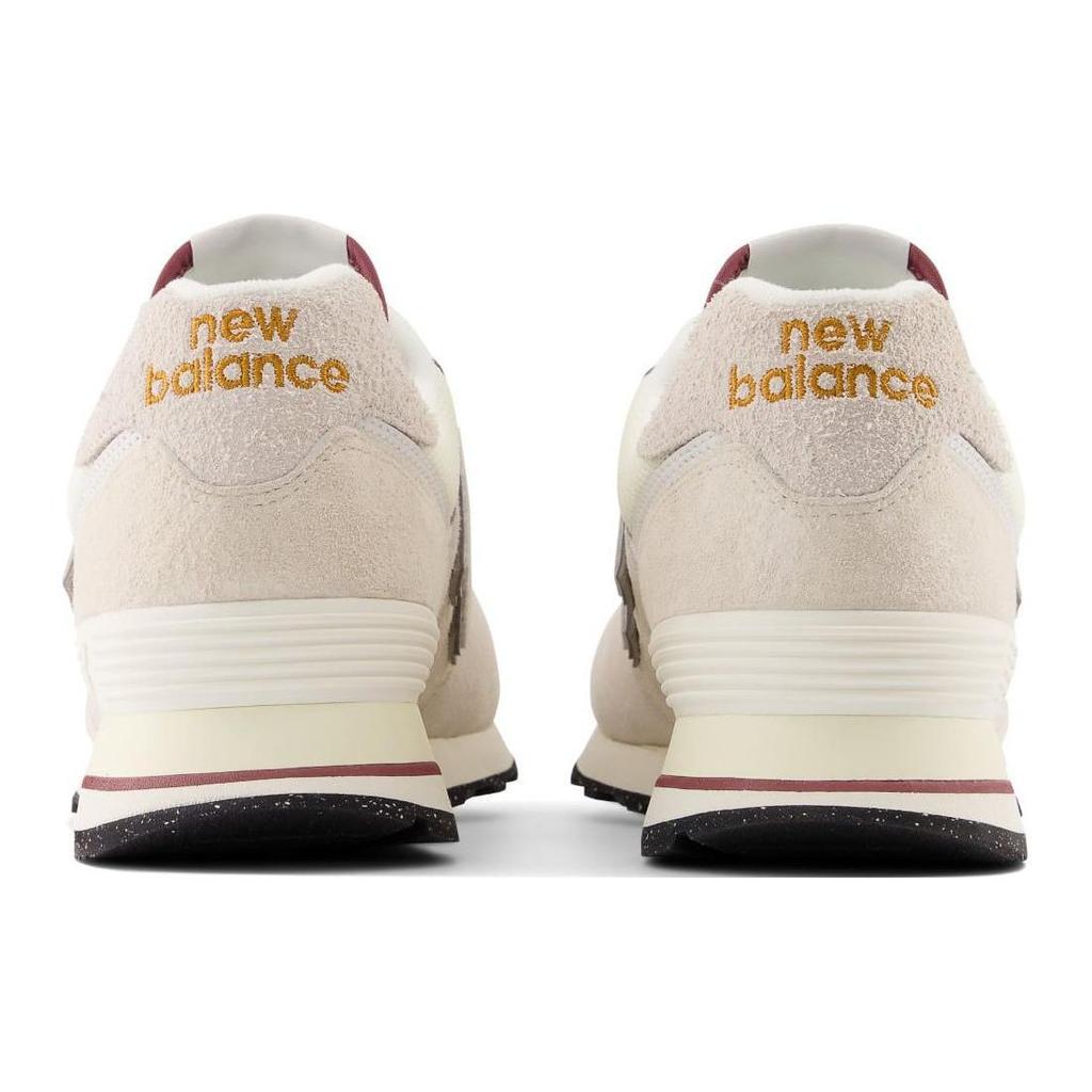 New Balance 574 Beige Burgundy Unisex Sneakers Cream U574OP2