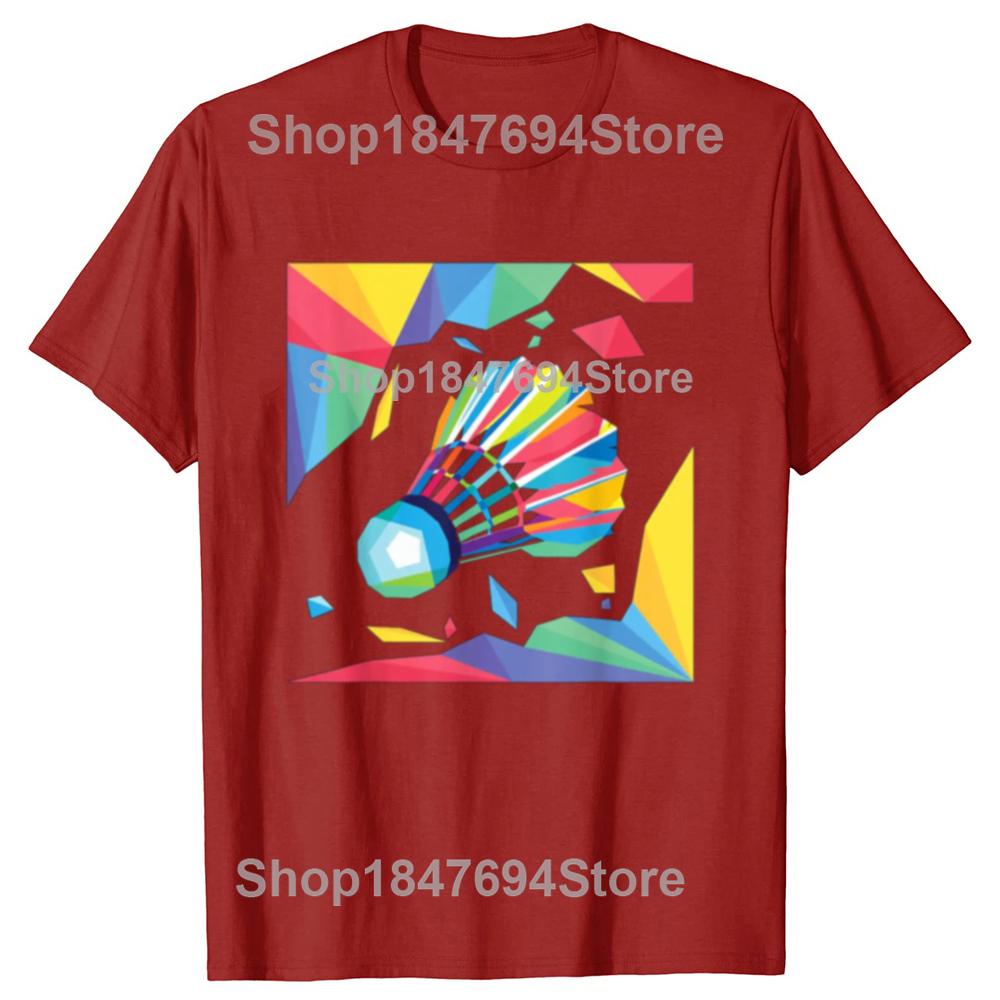 

Funny Badminton Player Sports Lover Graphic Cotton Tshirts Men Womens Fashion Casual Tshirt Loose Oversized Streetwear T Shirt S