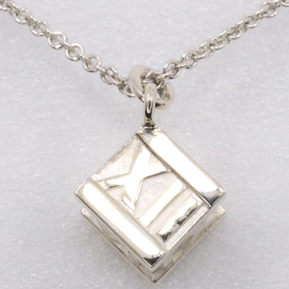 TIFFANY&Co. Atlas Cube Necklace Silver925 8g Women Used