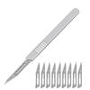 20pc Carbon Steel Scalpel-Blades + 2pc Handle DIY Cutting PCB Repair Hand Tools