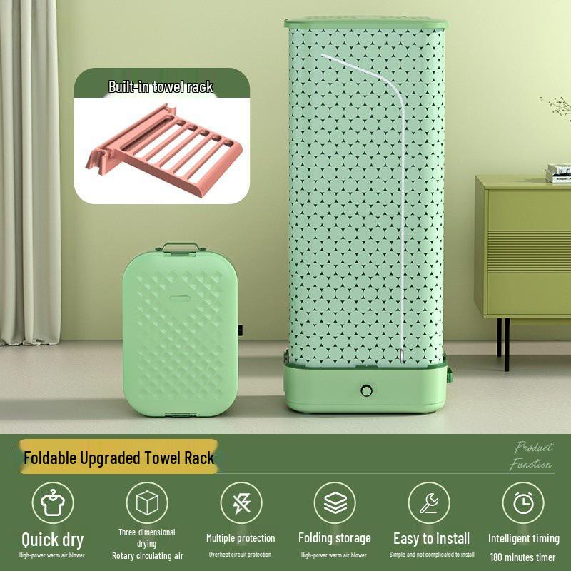 Portable Folding Clothes Dryer with Quick Air Dry & Disinfection for Dorms