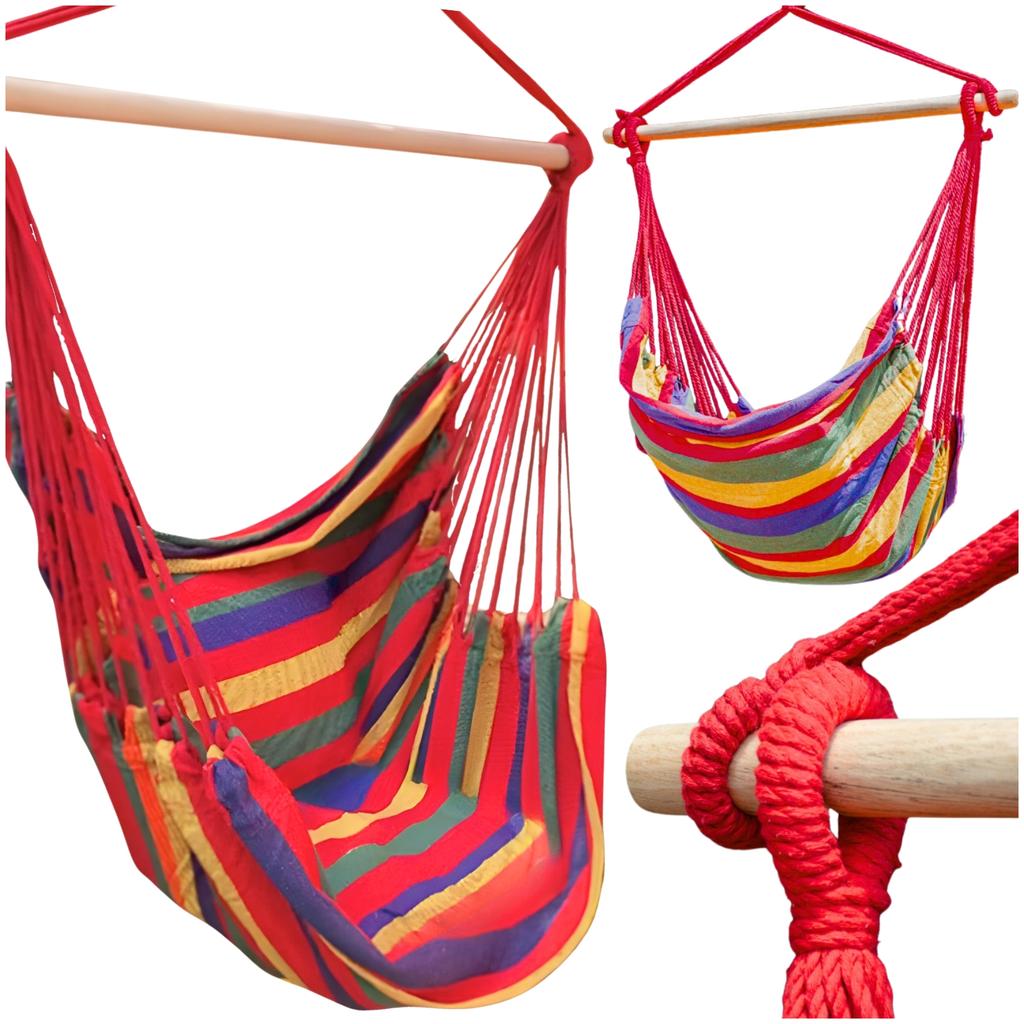 Hammock, Brazilian chair, boho swing, garden hanging chair with spreader bar