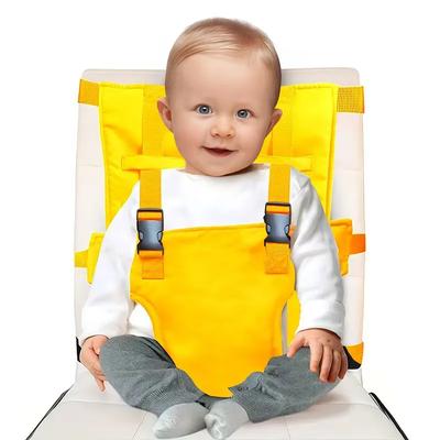 Portable High Chair Safety Seat Foldable Washable Adjustable Straps Lightweight Travel Harness for Toddlers Holiday Gift Travel