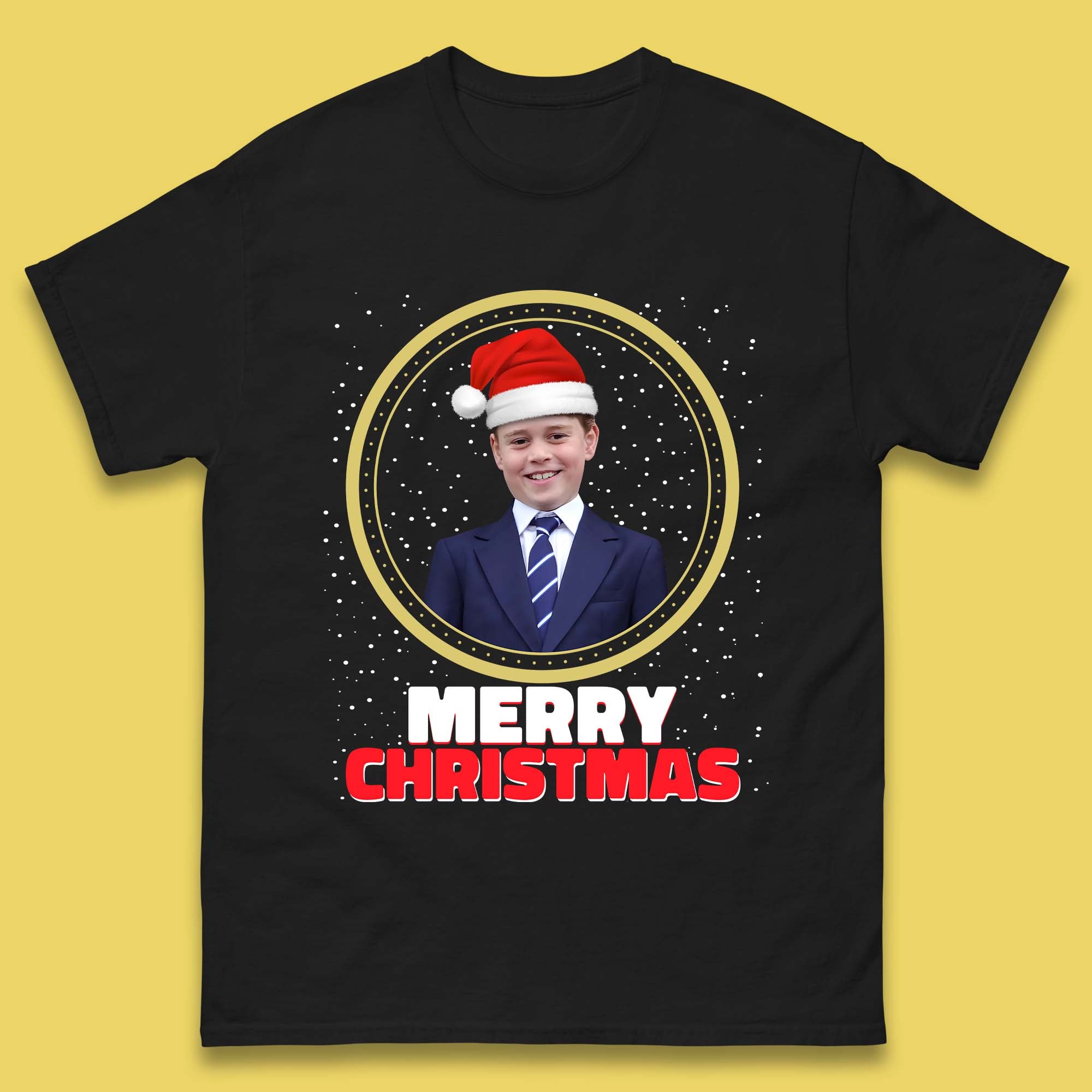 Prince George Christmas Mens T-Shirt Womens Tops Tees L